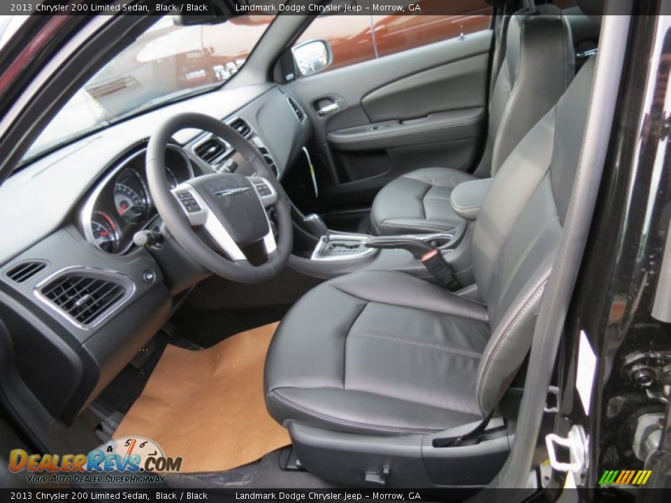 2013 Chrysler 200 Limited Sedan Black / Black Photo #6