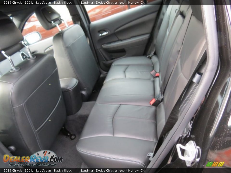 2013 Chrysler 200 Limited Sedan Black / Black Photo #7