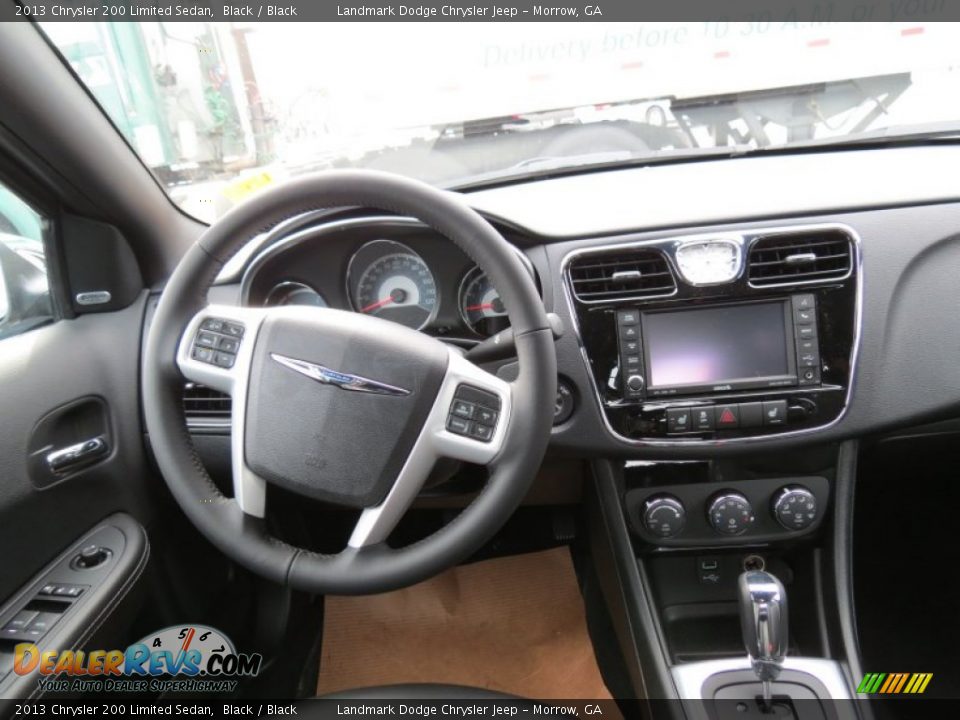 2013 Chrysler 200 Limited Sedan Black / Black Photo #8