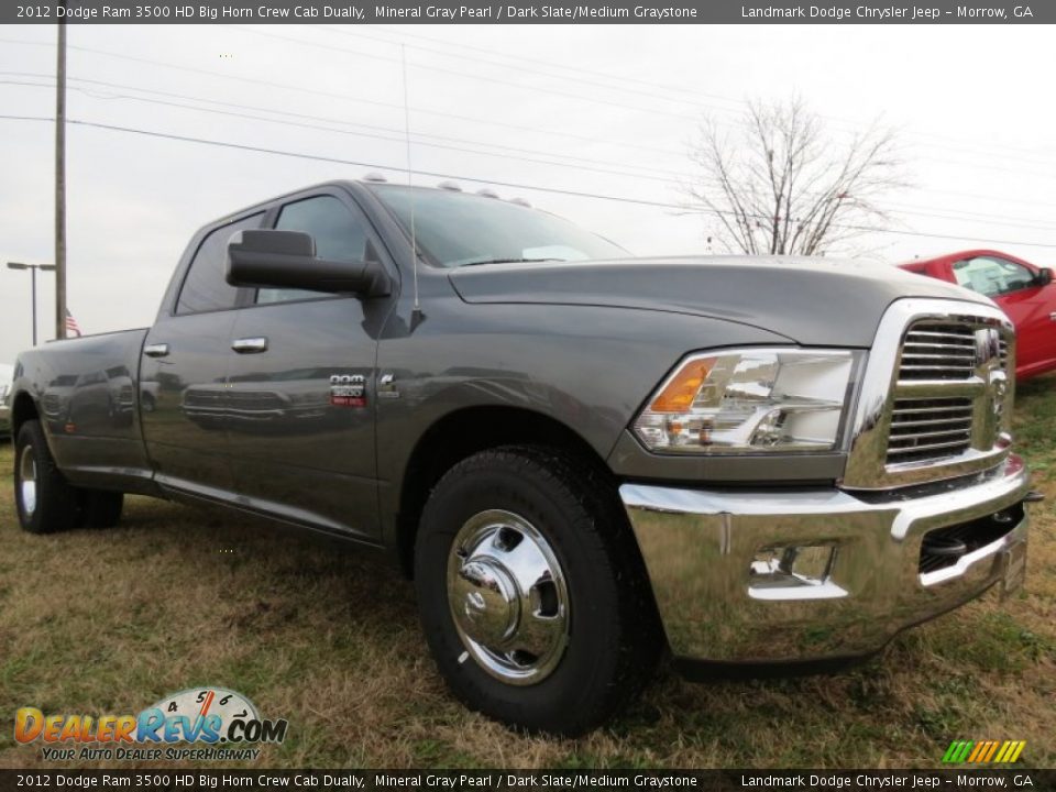 2012 Dodge Ram 3500 HD Big Horn Crew Cab Dually Mineral Gray Pearl / Dark Slate/Medium Graystone Photo #4