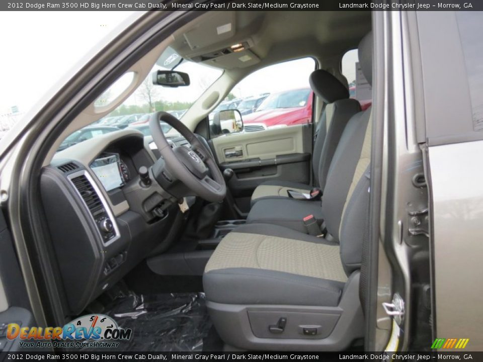 2012 Dodge Ram 3500 HD Big Horn Crew Cab Dually Mineral Gray Pearl / Dark Slate/Medium Graystone Photo #7