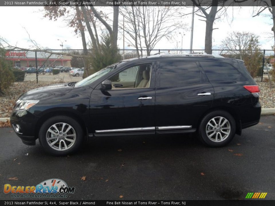 2013 Nissan Pathfinder SL 4x4 Super Black / Almond Photo #4