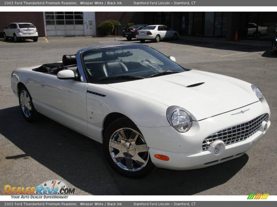 2003 Ford Thunderbird Premium Roadster Whisper White / Black Ink Photo #3