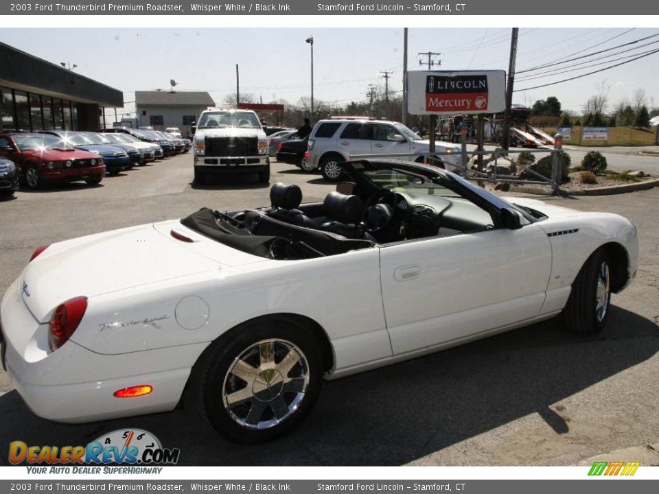 2003 Ford Thunderbird Premium Roadster Whisper White / Black Ink Photo #4