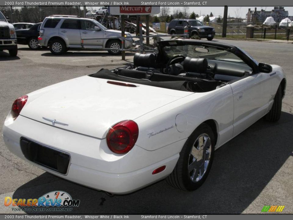 2003 Ford Thunderbird Premium Roadster Whisper White / Black Ink Photo #5
