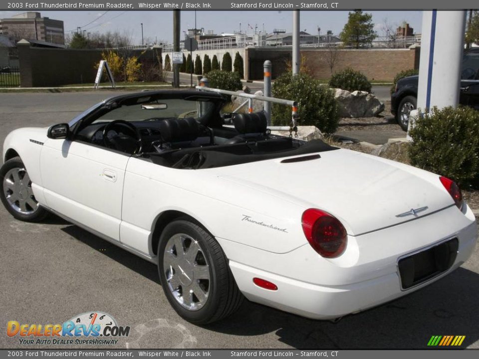 2003 Ford Thunderbird Premium Roadster Whisper White / Black Ink Photo #8