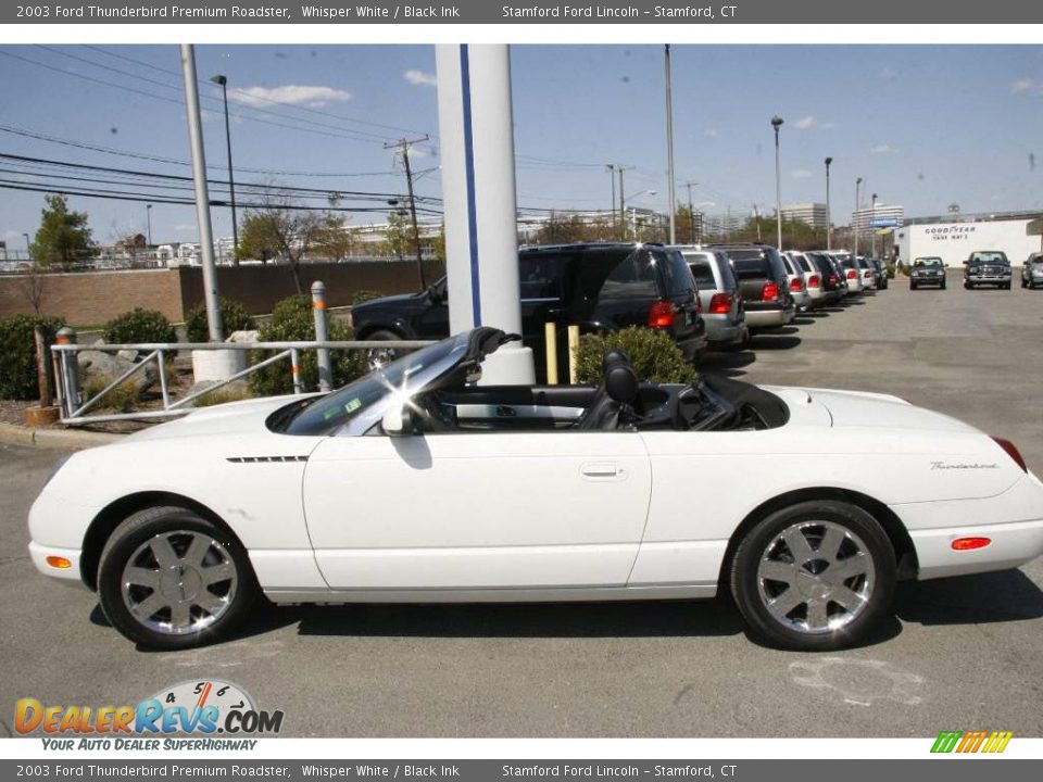 2003 Ford Thunderbird Premium Roadster Whisper White / Black Ink Photo #9