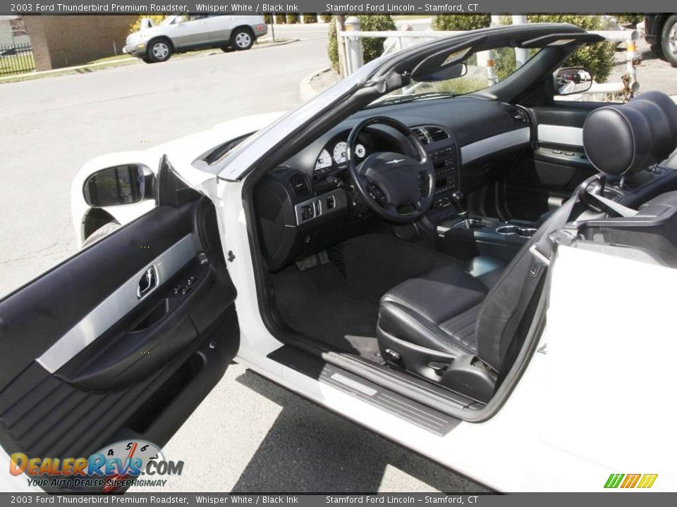 2003 Ford Thunderbird Premium Roadster Whisper White / Black Ink Photo #10