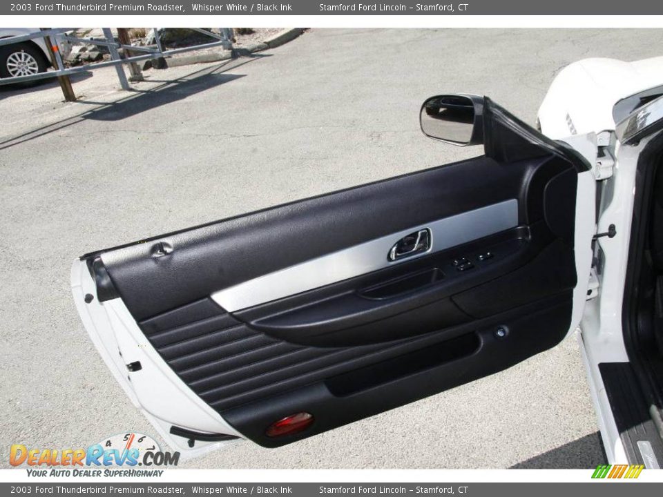 2003 Ford Thunderbird Premium Roadster Whisper White / Black Ink Photo #11