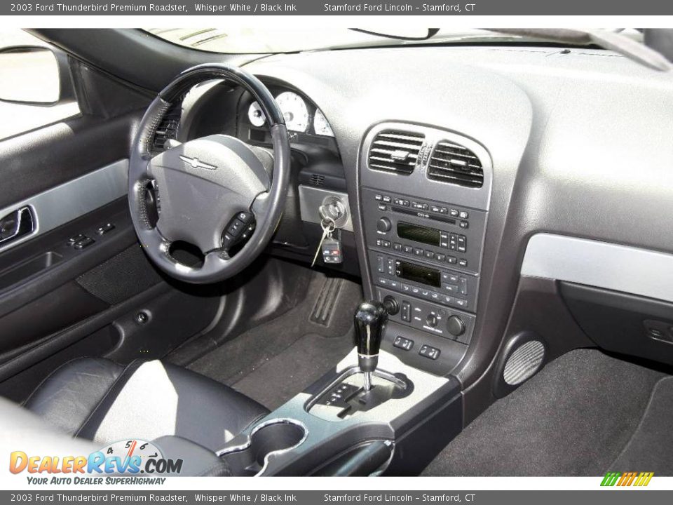 2003 Ford Thunderbird Premium Roadster Whisper White / Black Ink Photo #12