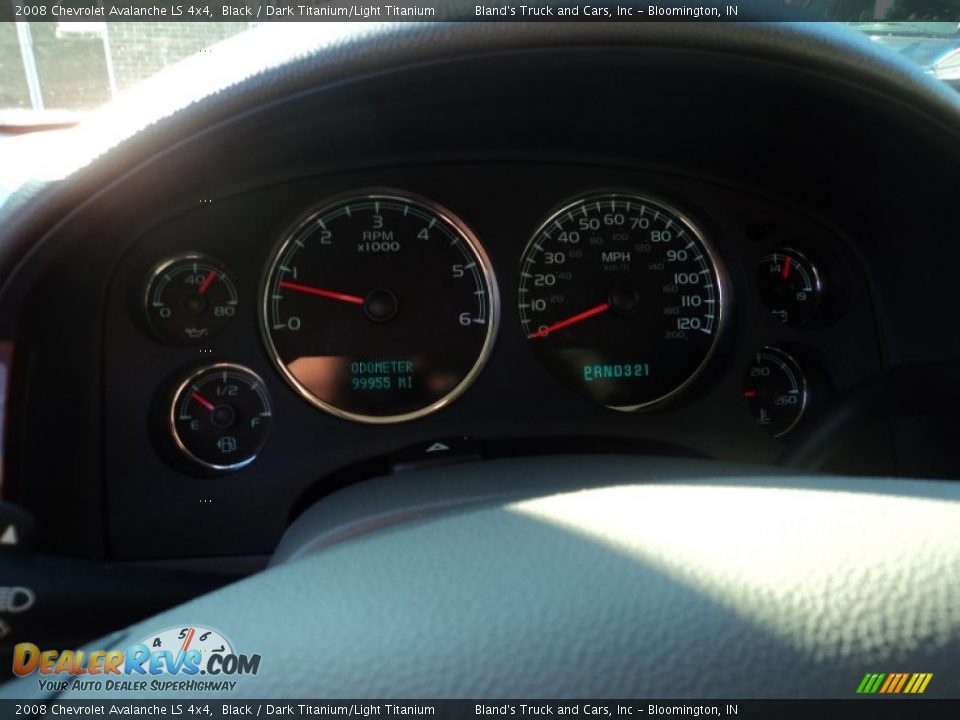 2008 Chevrolet Avalanche LS 4x4 Black / Dark Titanium/Light Titanium Photo #5