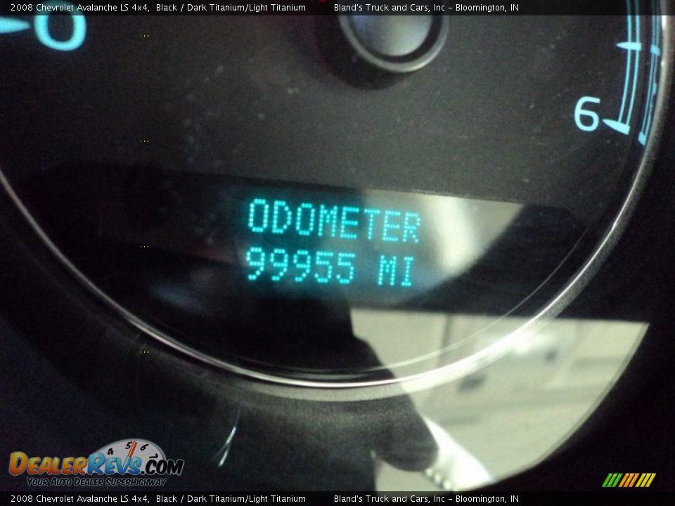 2008 Chevrolet Avalanche LS 4x4 Black / Dark Titanium/Light Titanium Photo #6