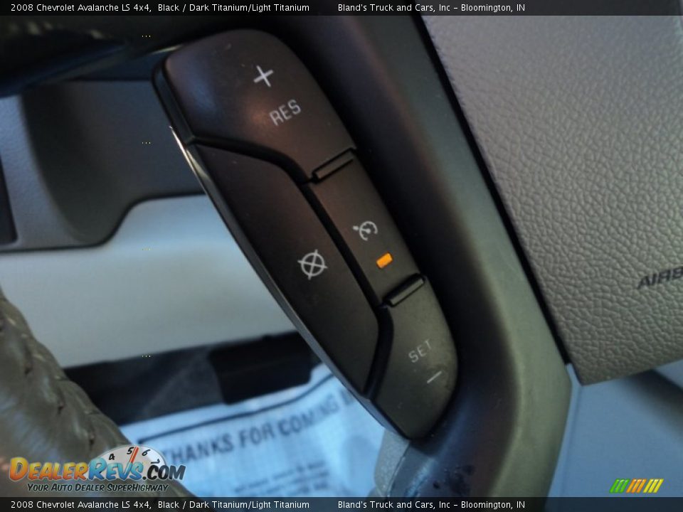 2008 Chevrolet Avalanche LS 4x4 Black / Dark Titanium/Light Titanium Photo #8