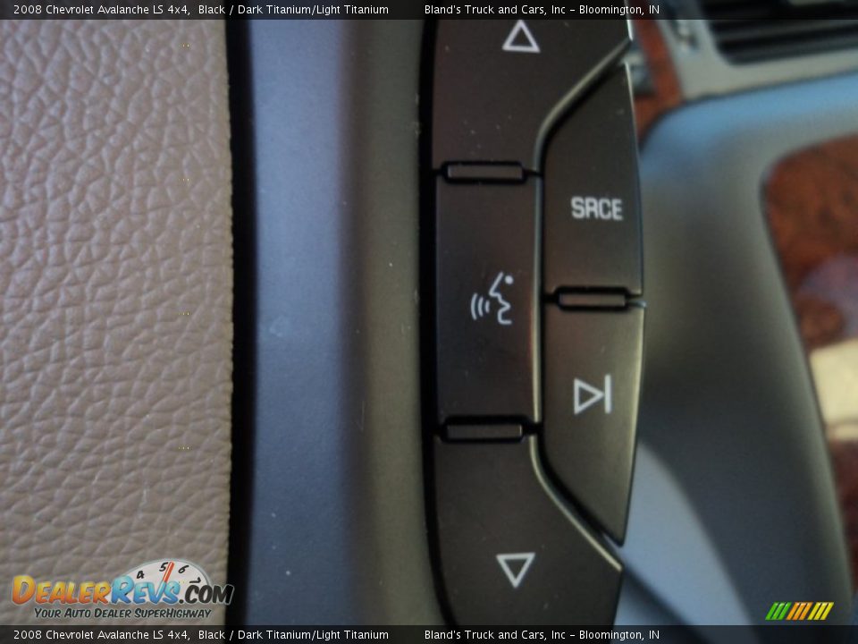 2008 Chevrolet Avalanche LS 4x4 Black / Dark Titanium/Light Titanium Photo #9