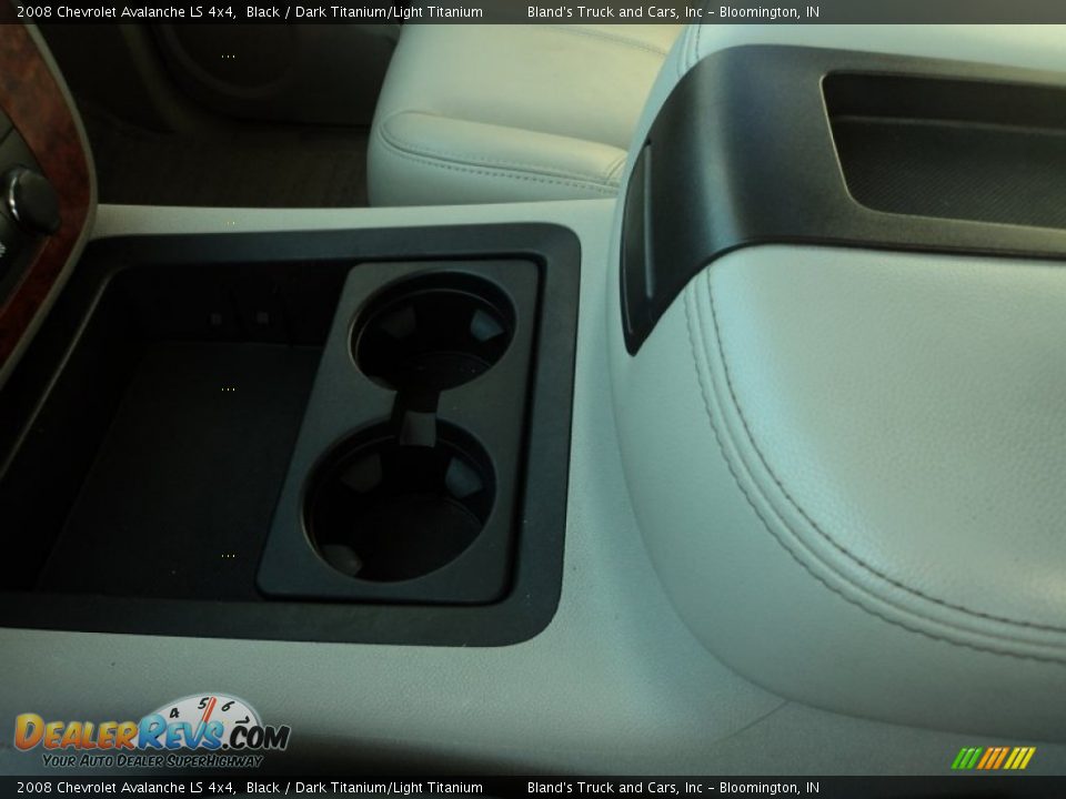 2008 Chevrolet Avalanche LS 4x4 Black / Dark Titanium/Light Titanium Photo #12