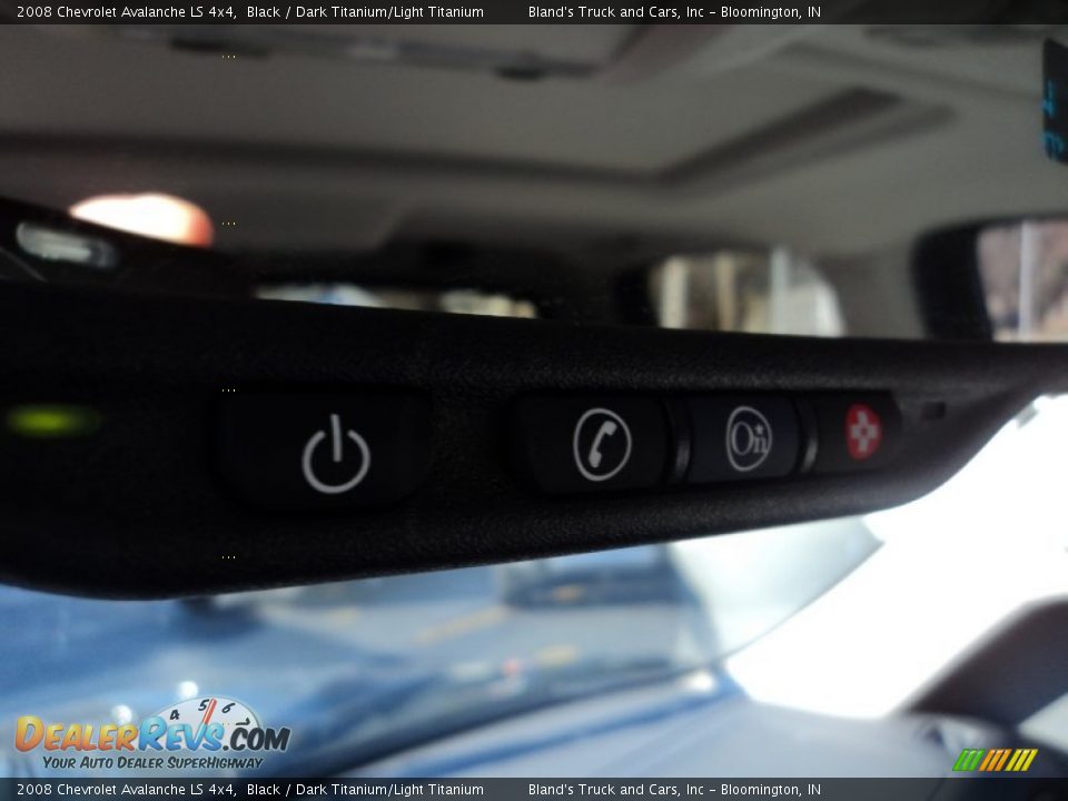 2008 Chevrolet Avalanche LS 4x4 Black / Dark Titanium/Light Titanium Photo #13