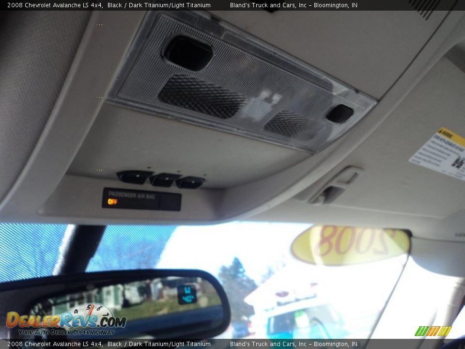 2008 Chevrolet Avalanche LS 4x4 Black / Dark Titanium/Light Titanium Photo #14