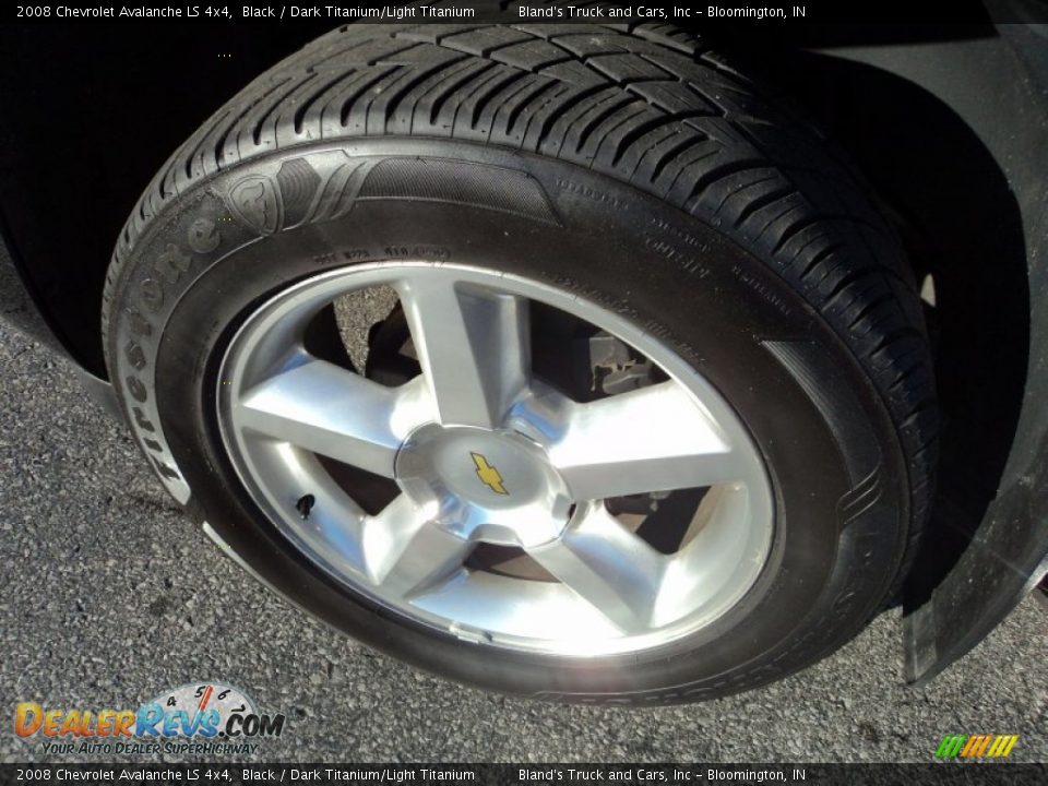 2008 Chevrolet Avalanche LS 4x4 Black / Dark Titanium/Light Titanium Photo #20