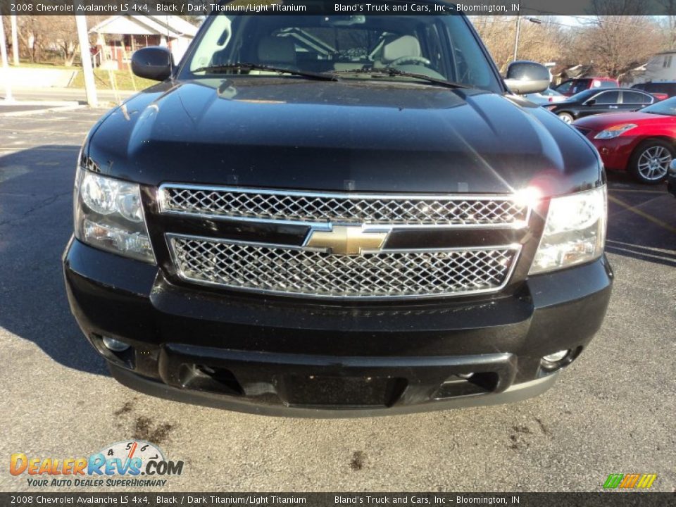 2008 Chevrolet Avalanche LS 4x4 Black / Dark Titanium/Light Titanium Photo #22