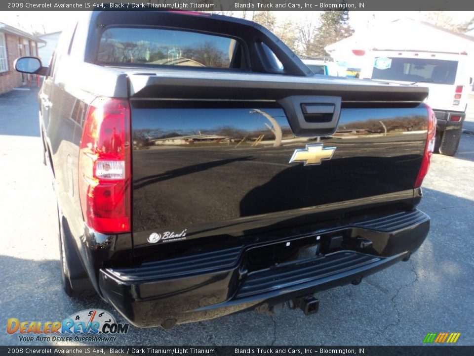 2008 Chevrolet Avalanche LS 4x4 Black / Dark Titanium/Light Titanium Photo #24