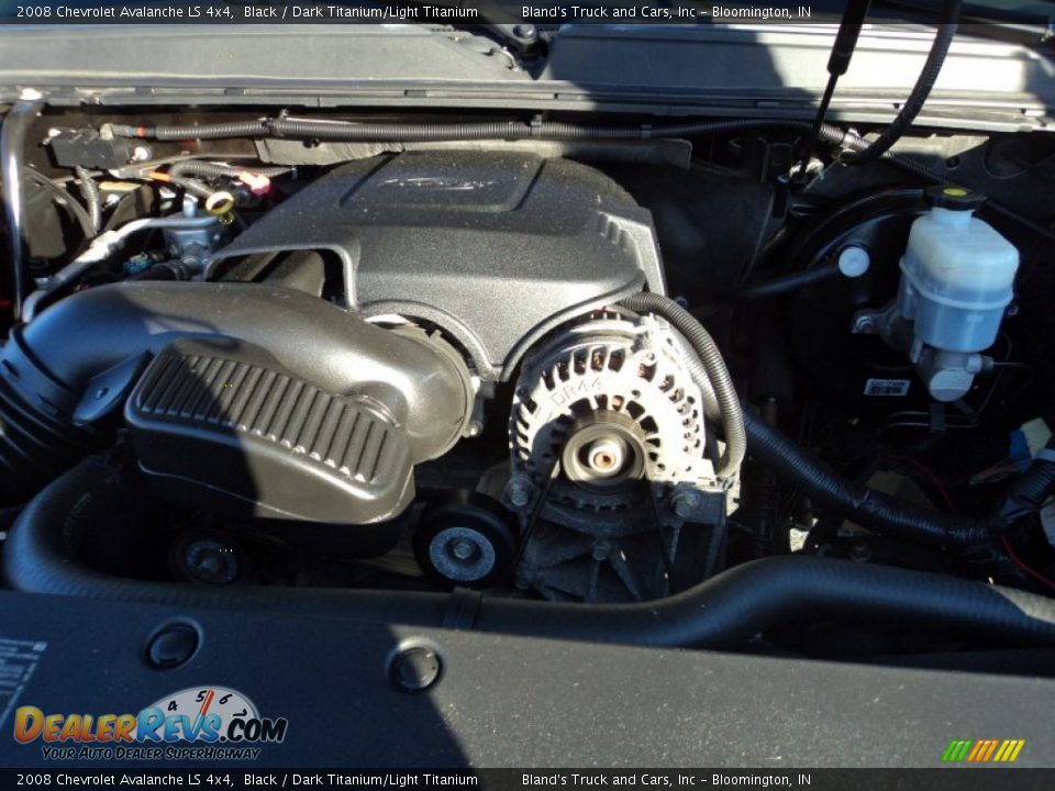 2008 Chevrolet Avalanche LS 4x4 Black / Dark Titanium/Light Titanium Photo #27