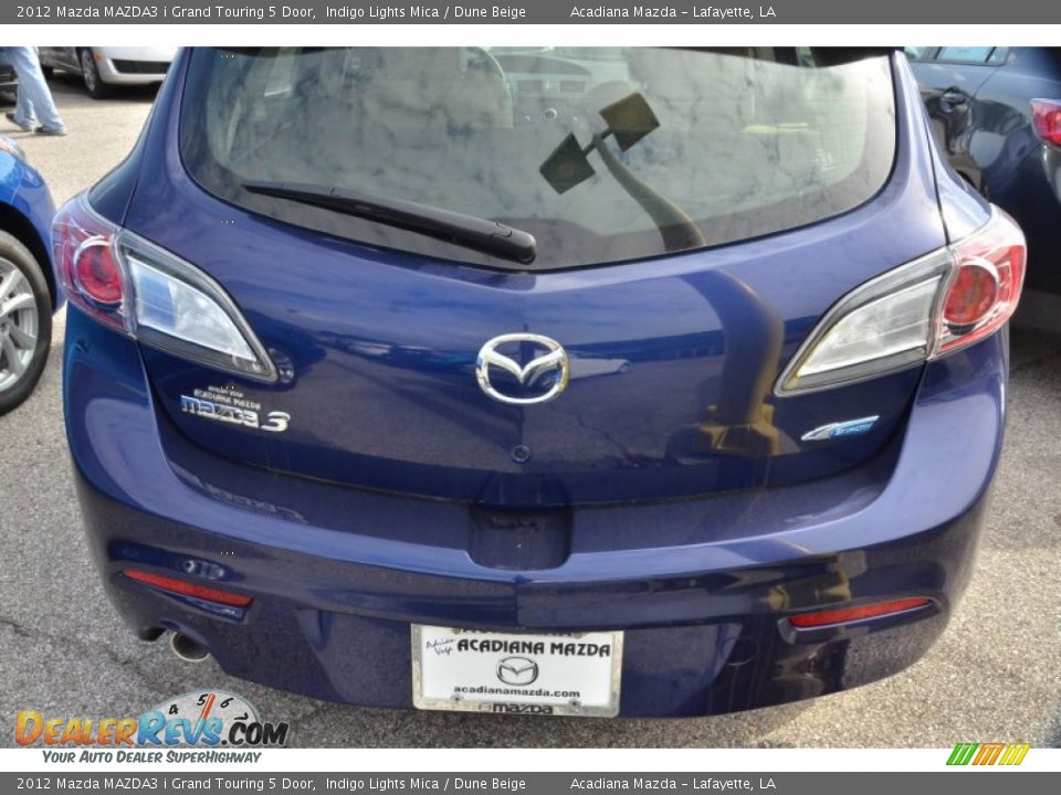 2012 Mazda MAZDA3 i Grand Touring 5 Door Indigo Lights Mica / Dune Beige Photo #3