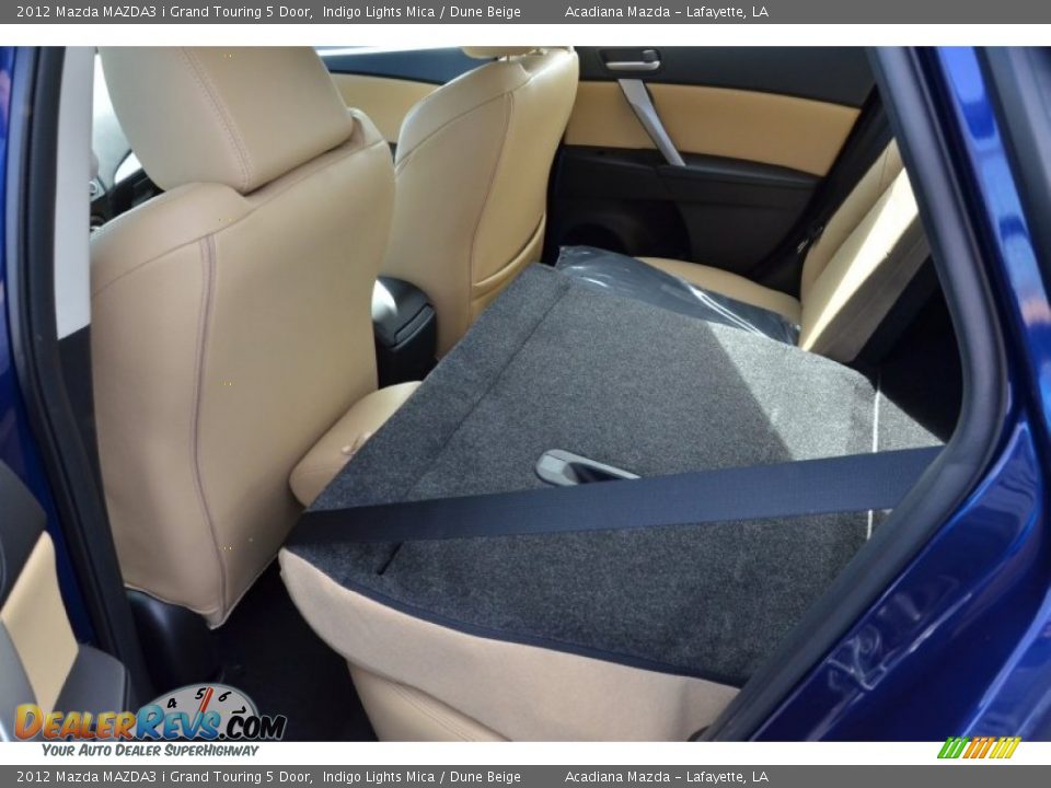 2012 Mazda MAZDA3 i Grand Touring 5 Door Indigo Lights Mica / Dune Beige Photo #6