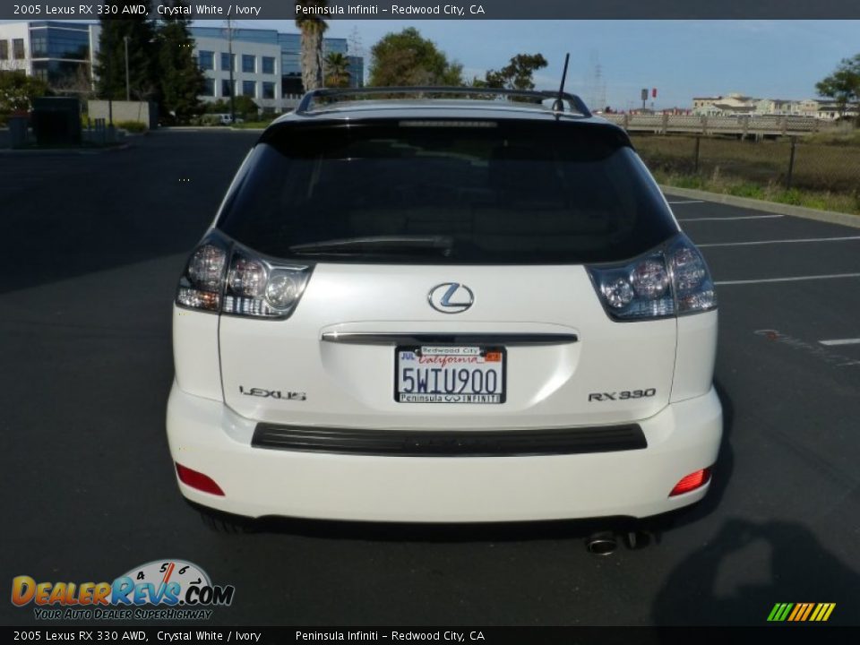 2005 Lexus RX 330 AWD Crystal White / Ivory Photo #5