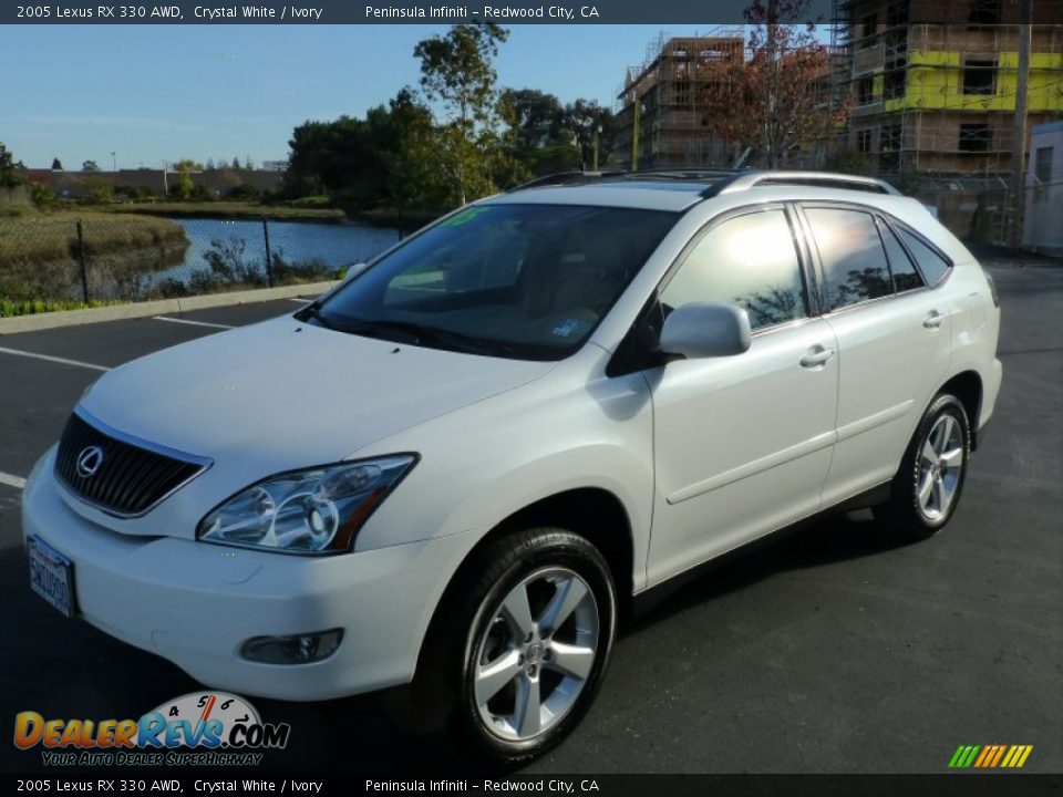2005 Lexus RX 330 AWD Crystal White / Ivory Photo #8