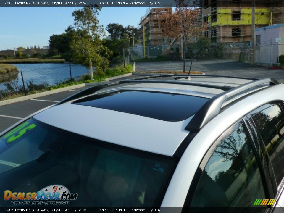 2005 Lexus RX 330 AWD Crystal White / Ivory Photo #9
