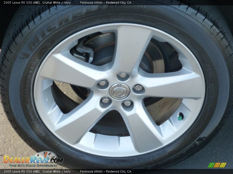 2005 Lexus RX 330 AWD Crystal White / Ivory Photo #12