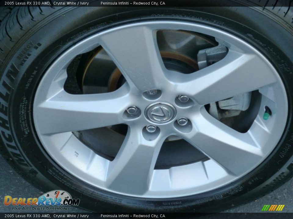2005 Lexus RX 330 AWD Crystal White / Ivory Photo #13