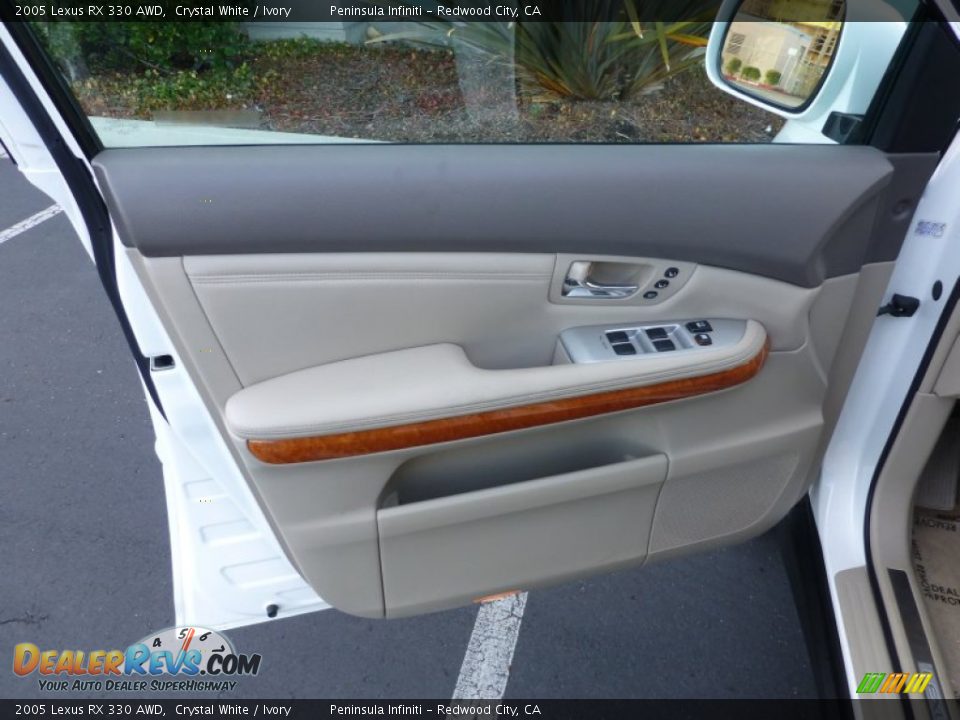 2005 Lexus RX 330 AWD Crystal White / Ivory Photo #14