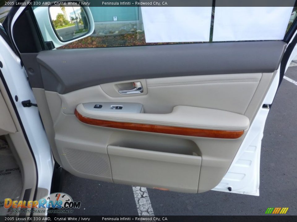 2005 Lexus RX 330 AWD Crystal White / Ivory Photo #21