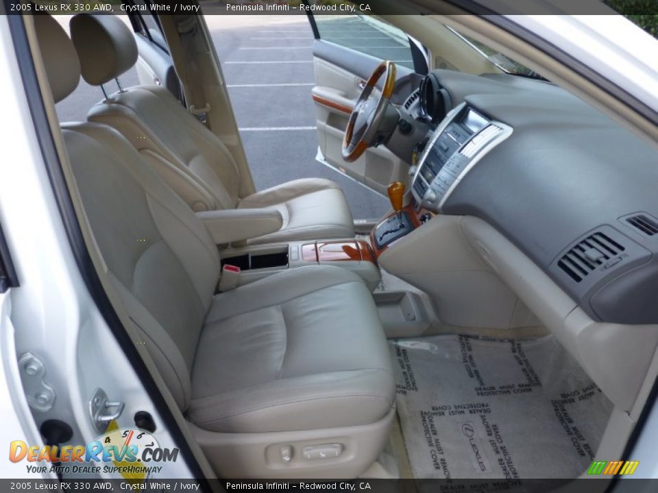 2005 Lexus RX 330 AWD Crystal White / Ivory Photo #22
