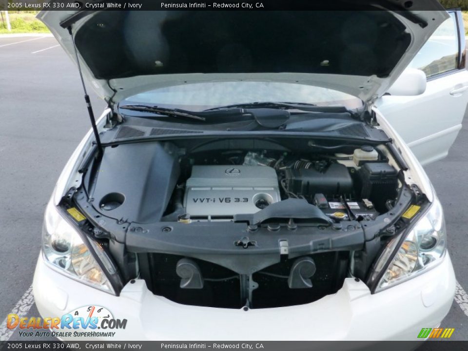 2005 Lexus RX 330 AWD Crystal White / Ivory Photo #23