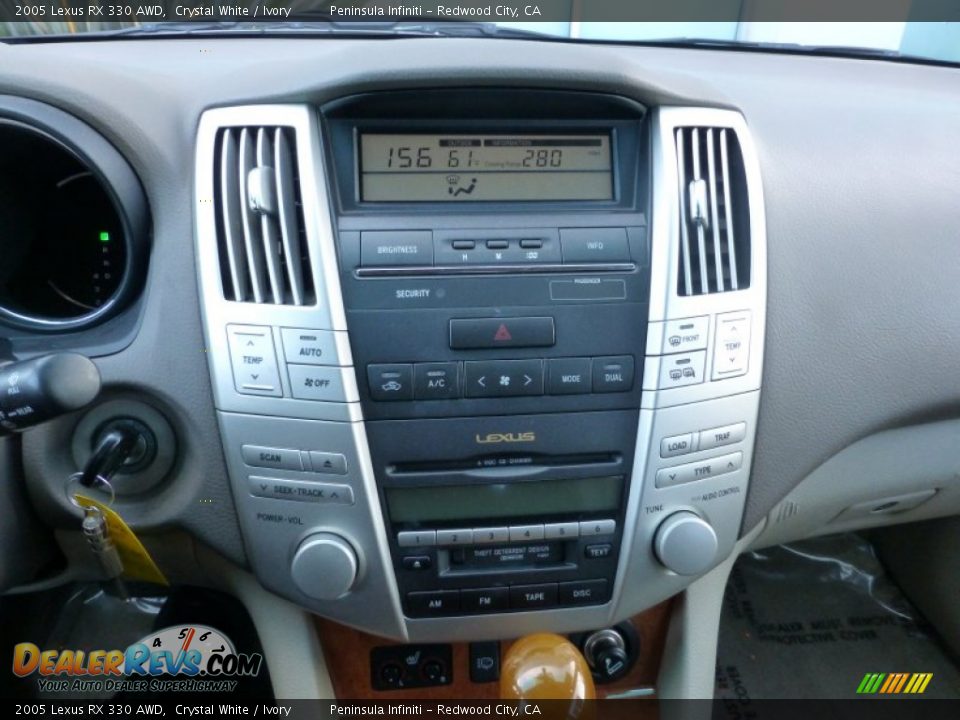 2005 Lexus RX 330 AWD Crystal White / Ivory Photo #26