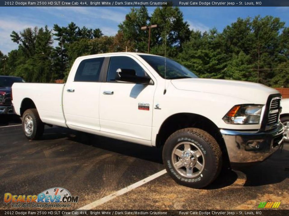 2012 Dodge Ram 2500 HD SLT Crew Cab 4x4 Bright White / Dark Slate/Medium Graystone Photo #2