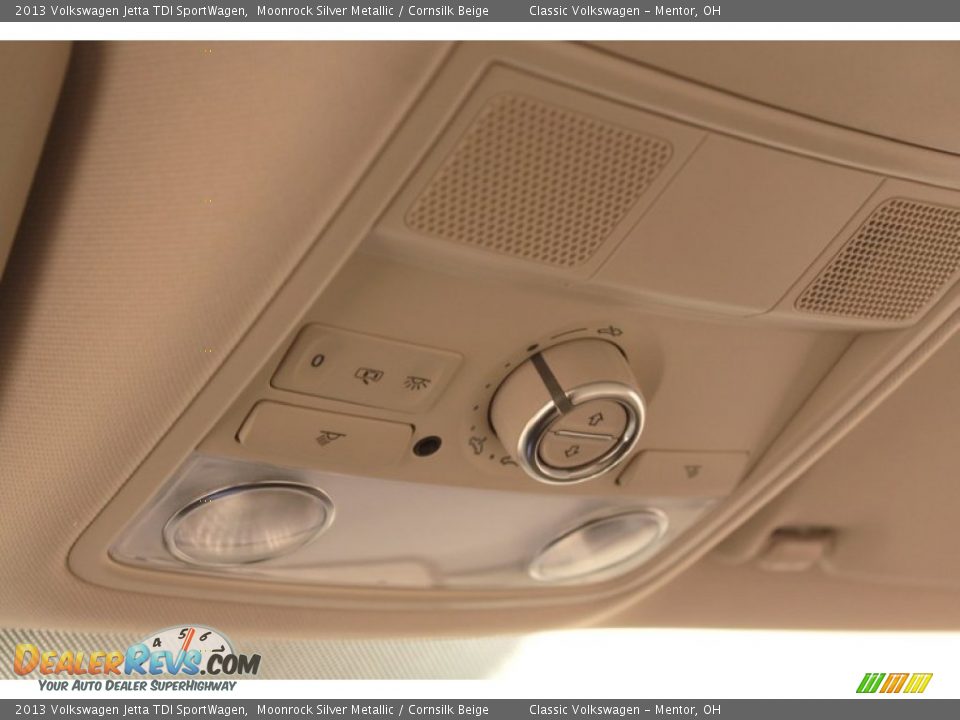 2013 Volkswagen Jetta TDI SportWagen Moonrock Silver Metallic / Cornsilk Beige Photo #10