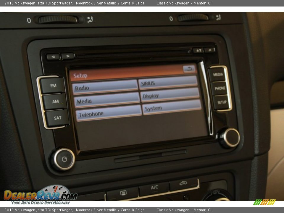 2013 Volkswagen Jetta TDI SportWagen Moonrock Silver Metallic / Cornsilk Beige Photo #16
