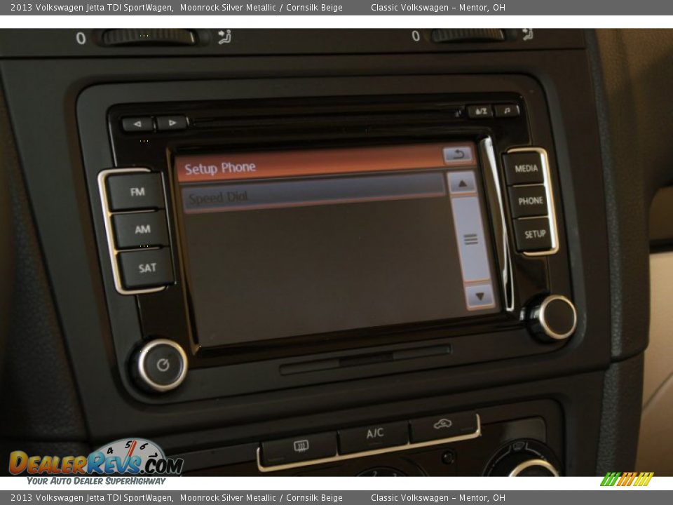 2013 Volkswagen Jetta TDI SportWagen Moonrock Silver Metallic / Cornsilk Beige Photo #19