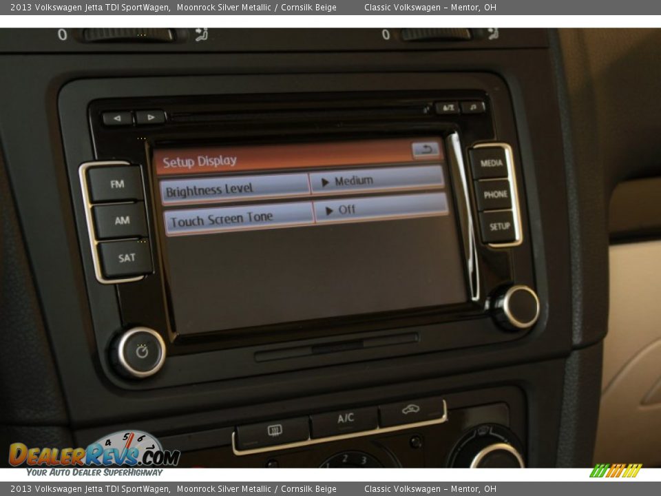 2013 Volkswagen Jetta TDI SportWagen Moonrock Silver Metallic / Cornsilk Beige Photo #21