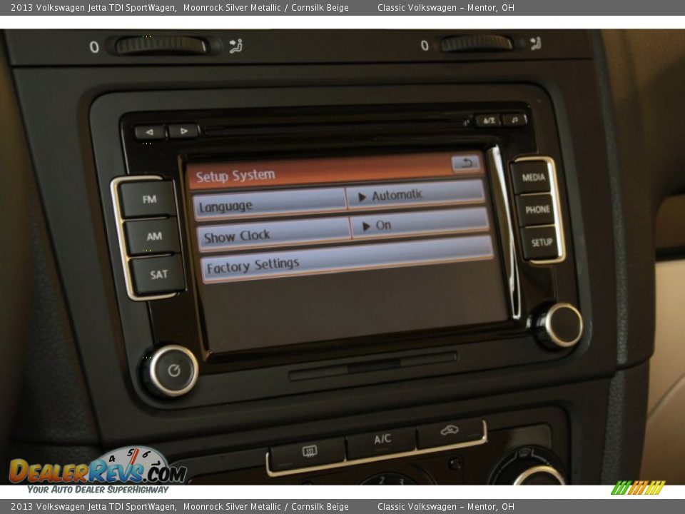2013 Volkswagen Jetta TDI SportWagen Moonrock Silver Metallic / Cornsilk Beige Photo #22