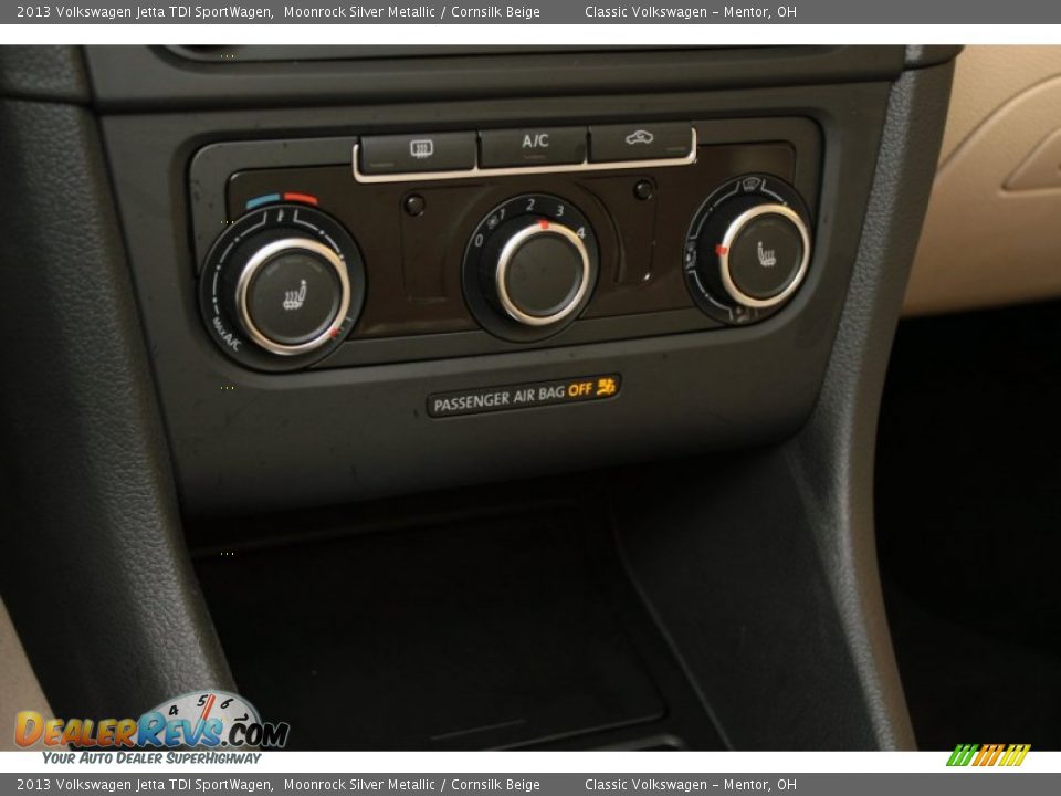 2013 Volkswagen Jetta TDI SportWagen Moonrock Silver Metallic / Cornsilk Beige Photo #23