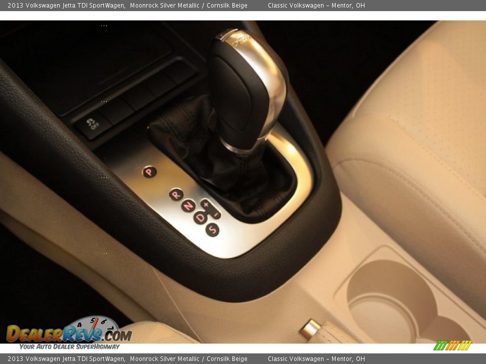 2013 Volkswagen Jetta TDI SportWagen Moonrock Silver Metallic / Cornsilk Beige Photo #24