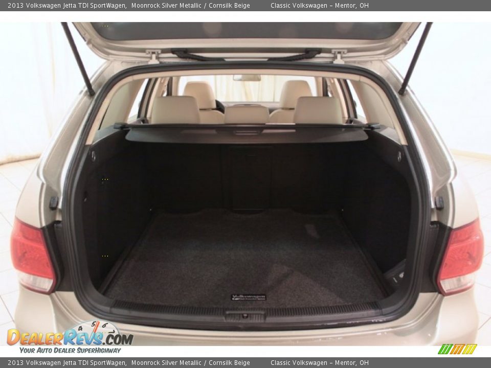 2013 Volkswagen Jetta TDI SportWagen Moonrock Silver Metallic / Cornsilk Beige Photo #34