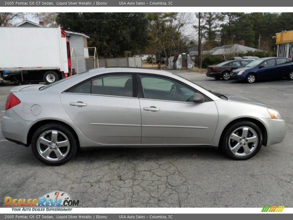 2005 Pontiac G6 GT Sedan Liquid Silver Metallic / Ebony Photo #4