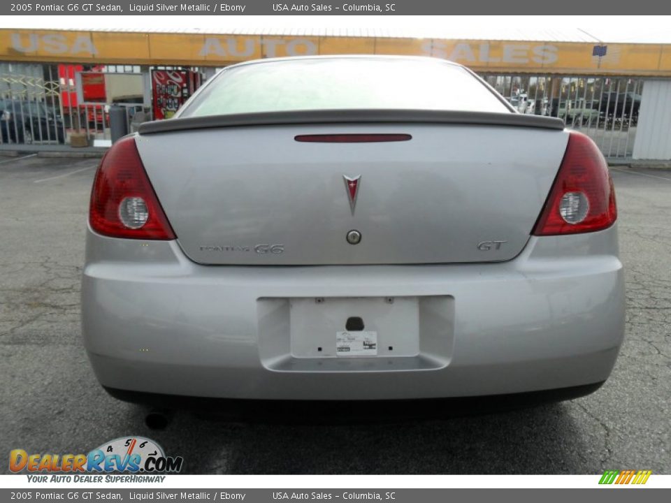 2005 Pontiac G6 GT Sedan Liquid Silver Metallic / Ebony Photo #5