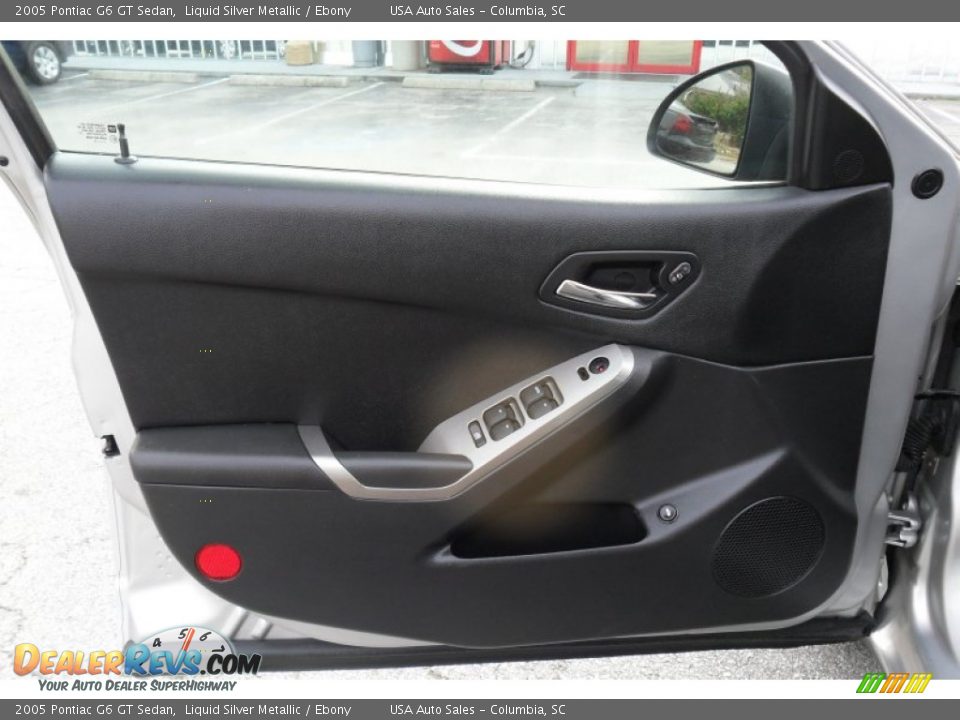 2005 Pontiac G6 GT Sedan Liquid Silver Metallic / Ebony Photo #13