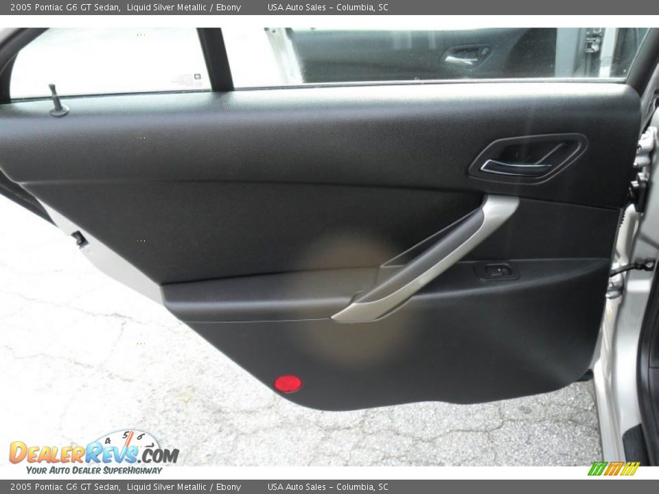 2005 Pontiac G6 GT Sedan Liquid Silver Metallic / Ebony Photo #14